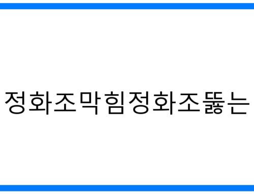 인천정화조막힘정화조뚫는업체: 완벽 해결! 확실한 선택