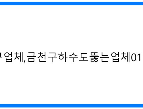 금천구하수구업체, 금천구하수도뚫는업체 010-3084-0089: 완벽 해결!