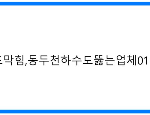 동두천하수도막힘, 긴급출동! 확실한 해결 업체 010-3084-0089