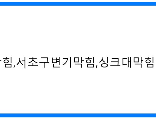 서초구하수구막힘,서초구변기막힘,싱크대막힘 긴급출동! 속 시원한 해결