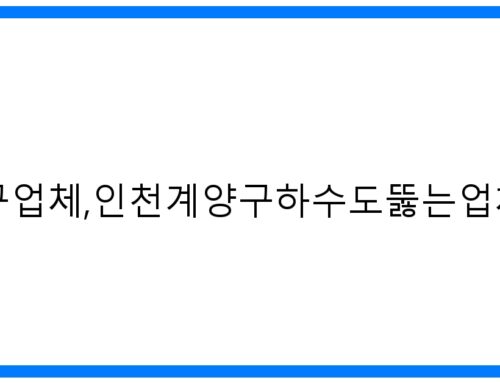 인천계양구하수구업체, 인천계양구하수도뚫는업체: 확실한 해결!