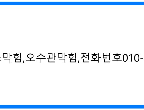 일산정화조막힘, 오수관막힘 긴급 해결! 010-3084-0089