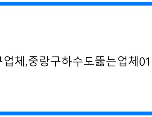 중랑구하수구업체, 중랑구하수도뚫는업체 010-3084-0089: 확실한 해결!