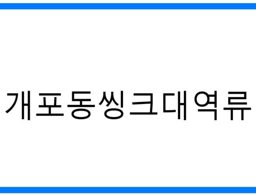 개포동씽크대역류? 원인부터 해결까지! 완벽 가이드