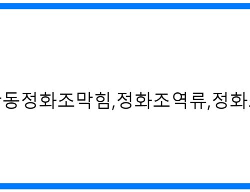 긴급! 내발산동 정화조 막힘, 역류, 뚫음 완벽 해결 가이드