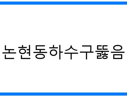 논현동하수구뚫음🚿 완벽 해결! 막힘 원인부터 예방까지