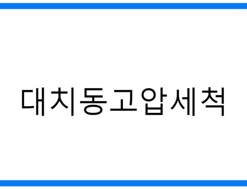 ✨ 대치동고압세척: 묵은 때 벗고, 새집처럼! 완벽 가이드