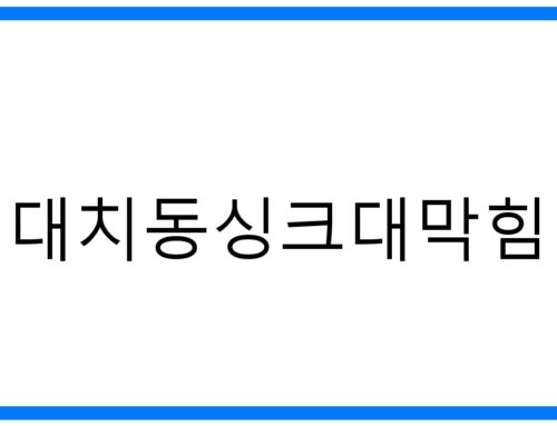 긴급! 대치동싱크대막힘 해결: 원인부터 예방까지 완벽 가이드