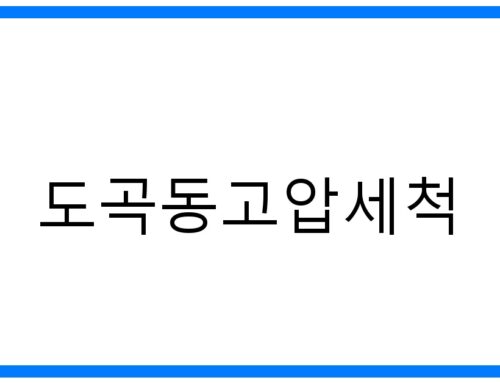 도곡동 고압세척: 묵은 때 완벽 제거! 숨겨진 깨끗함