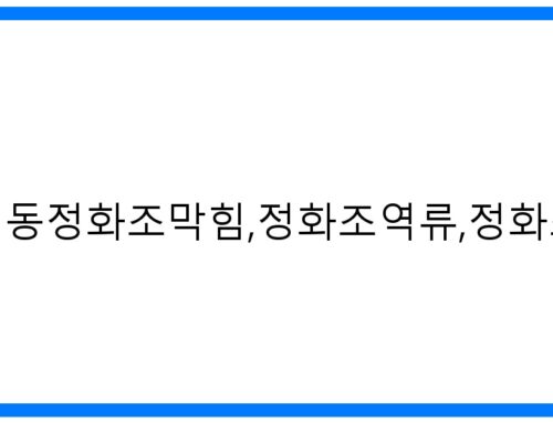보라매동 정화조 막힘 완벽 해결! 역류, 뚫음 전문가의 솔루션