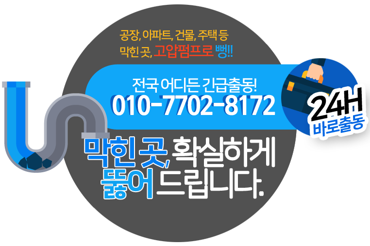 하수구막힘고압세척