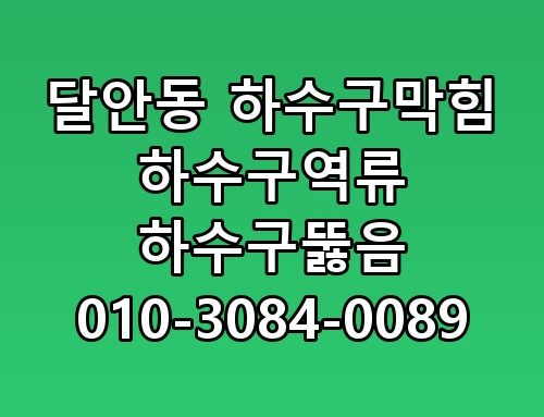 달안동 하수구막힘 하수구역류 하수구뚫음 010-3084-0089