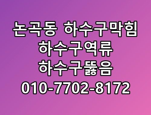논곡동 하수구막힘 하수구역류 하수구뚫음 010-7702-8172