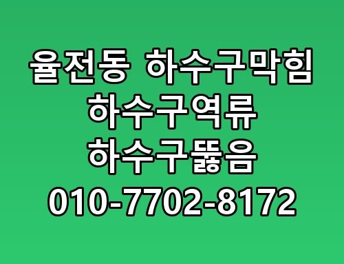 율전동 하수구막힘 하수구역류 하수구뚫음 010-7702-8172