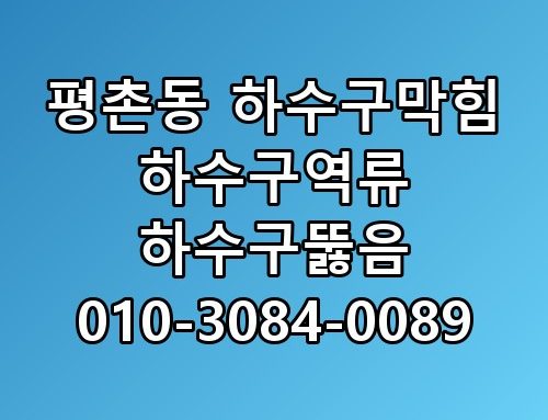 평촌동 하수구막힘 하수구역류 하수구뚫음 010-3084-0089