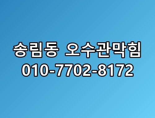 송림동 오수관막힘 010-7702-8172 한번 짚어봐야 할 이야기