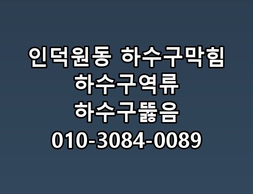 인덕원동 하수구막힘 하수구역류 하수구뚫음 010-3084-0089