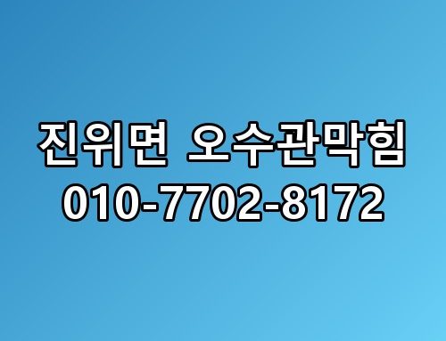 진위면 오수관막힘 010-7702-8172 예상과 완전 달랐네요