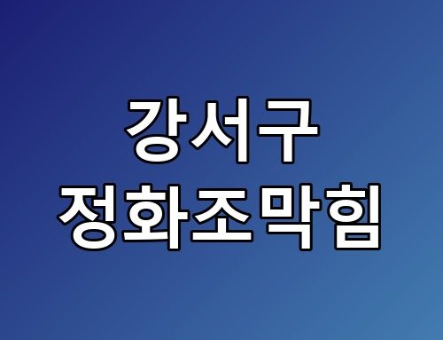 강서구 정화조막힘 비용과 해결 과정 직접 겪어보니 주변에 계속 추천 중