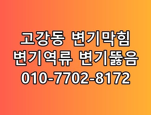 고강동 변기막힘 변기역류 변기뚫음 010-7702-8172