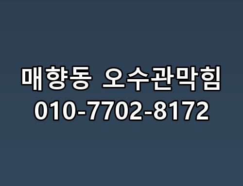 매향동 오수관막힘 010-7702-8172 지금 상황 정리해봤습니다