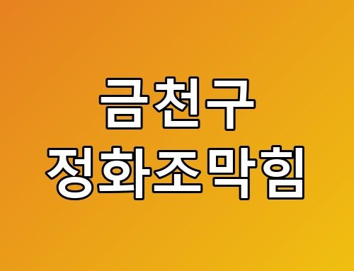 금천구 정화조막힘 배관 점검 받아보고 알게 된 사실들